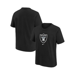 Little Boys Black Las Vegas Raiders Team Wordmark T-shirt