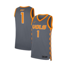 Mens #1 Gray Tennessee Volunteers Replica Jersey