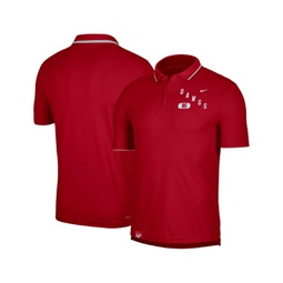 Mens Red Georgia Bulldogs Wordmark Performance Polo Shirt