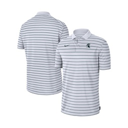 Mens White Michigan State Spartans Icon Victory Coaches 2022 Early Season Performance Polo Shirt