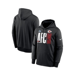 Mens Black Kansas City Chiefs 2022 AFC Champions Iconic Therma Performance Pullover Hoodie