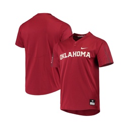 Mens and Womens Crimson Oklahoma Sooners Replica Softball Jersey