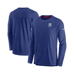 Mens Royal New York Giants Sideline Lockup Performance Long Sleeve T-shirt