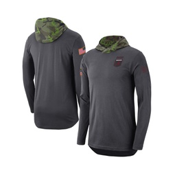 Mens Anthracite Alabama Crimson Tide Military-Inspired Long Sleeve Hoodie T-shirt