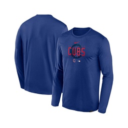Mens Royal Chicago Cubs Authentic Collection Team Logo Legend Performance Long Sleeve T-shirt