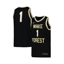 Mens Black Wake Forest Demon Deacons Replica Basketball Jersey
