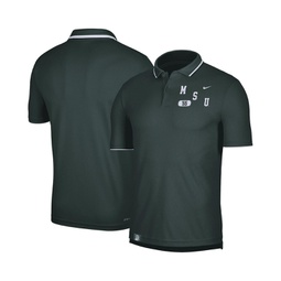 Mens Green Michigan State Spartans Wordmark Performance Polo Shirt
