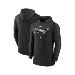 Mens Heather Black Chicago White Sox Authentic Collection Early Work Tri-Blend Performance Pullover Hoodie