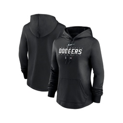 Womens Black Los Angeles Dodgers Authentic Collection Pregame Performance Pullover Hoodie