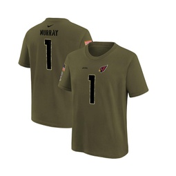Big Boys Kyler Murray Olive Arizona Cardinals 2022 Salute To Service Name and Number T-shirt
