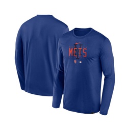 Mens Royal New York Mets Authentic Collection Team Logo Legend Performance Long Sleeve T-shirt