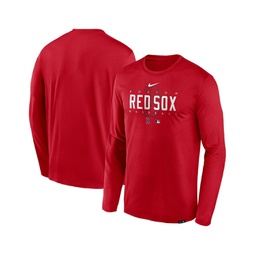 Mens Red Boston Red Sox Authentic Collection Team Logo Legend Performance Long Sleeve T-shirt