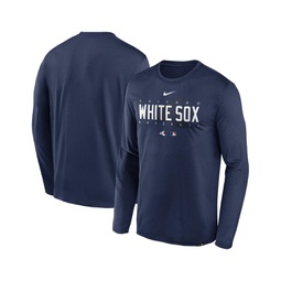 Mens Navy Chicago White Sox Authentic Collection Team Logo Legend Performance Long Sleeve T-shirt