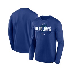 Mens Royal Toronto Blue Jays Authentic Collection Team Logo Legend Performance Long Sleeve T-shirt