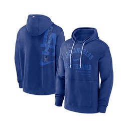 Mens Royal Los Angeles Dodgers Statement Ball Game Pullover Hoodie