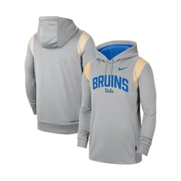 Mens Gray UCLA Bruins 2022 Game Day Sideline Performance Pullover Hoodie