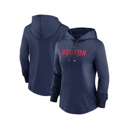 Womens Navy Boston Red Sox Authentic Collection Pregame Performance Pullover Hoodie
