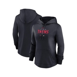 Womens Black Minnesota Twins Authentic Collection Pregame Performance Pullover Hoodie