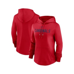 Womens Red St. Louis Cardinals Authentic Collection Pregame Performance Pullover Hoodie