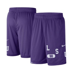 Mens Purple LSU Tigers Wordmark Performance Shorts