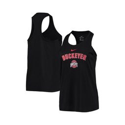 Womens Black Ohio State Buckeyes Arch and Logo Classic Performance Tank Top