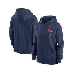 Womens Navy Boston Red Sox Big Game Pullover Hoodie