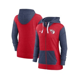 Womens Red Cleveland Guardians Full-Zip Hoodie