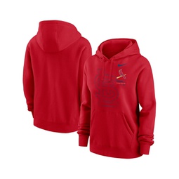 Womens Red St. Louis Cardinals Big Game Pullover Hoodie