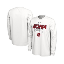 Mens White Arizona Wildcats On Court Long Sleeve T-shirt