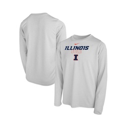 Big Boys and Girls White Illinois Fighting Illini Sole Bench T-shirt