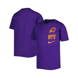 Big Boys and Girls Purple Phoenix Suns Vs Block Essential T-shirt