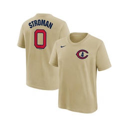 Big Boys and Girls Marcus Stroman Cream Chicago Cubs 2022 Field of Dreams Name and Number T-shirt