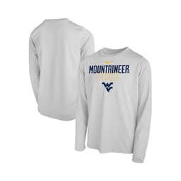Big Boys and Girls White West Virginia Mountaineers Sole Bench T-shirt