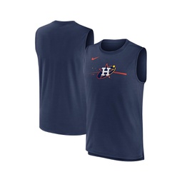 Mens Navy Houston Astros City Connect Muscle Tank Top