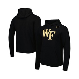 Mens Black Wake Forest Demon Deacons Logo Club Pullover Hoodie