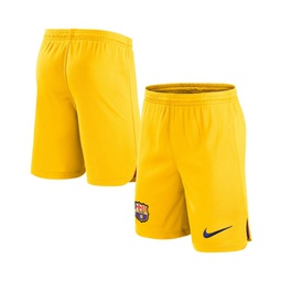 Mens Yellow Barcelona Stadium Fourth Performance Replica Shorts