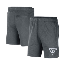 Mens Gray Virginia Tech Hokies Fleece Shorts