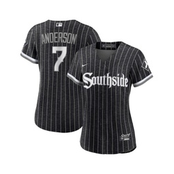Womens Tim Anderson Black Chicago White Sox City Connect Replica Player Jersey