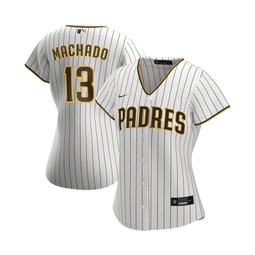 Womens Manny Machado White and Brown San Diego Padres Home Replica Player Jersey