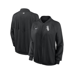 Womens Black Chicago White Sox Authentic Collection Team Raglan Performance Full-Zip Jacket