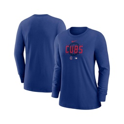Womens Royal Chicago Cubs Authentic Collection Legend Performance Long Sleeve T-shirt