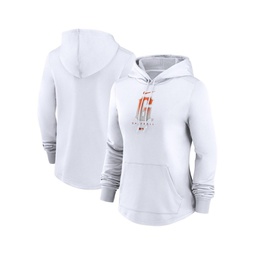 Womens White San Francisco Giants City Connect Pregame Performance Pullover Hoodie