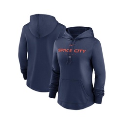 Womens Navy Houston Astros City Connect Pregame Performance Pullover Hoodie