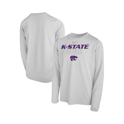 Big Boys and Girls White Kansas State Wildcats Sole Bench T-shirt