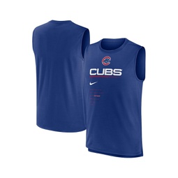 Mens Royal Chicago Cubs Exceed Performance Tank Top