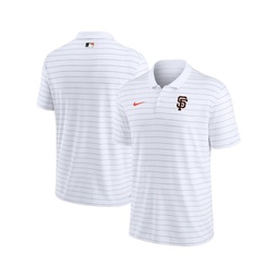 Mens White San Francisco Giants Authentic Collection Victory Striped Performance Polo Shirt