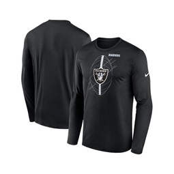 Mens Black Las Vegas Raiders Legend Icon Long Sleeve T-shirt