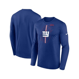 Mens Royal New York Giants Legend Icon Long Sleeve T-shirt