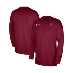 Mens Cardinal Stanford Cardinal 2023 Sideline Coaches Long Sleeve Performance Top