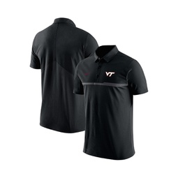 Mens Black Virginia Tech Hokies Coaches Performance Polo Shirt